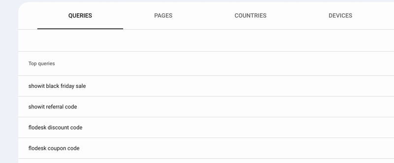 a movement of clicking queries in google search console and what happens